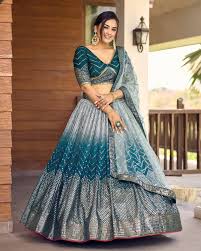 bblue lehenga