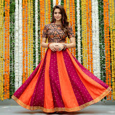 maroon lehenga